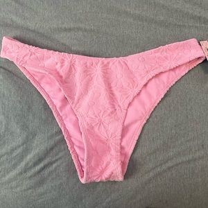 Ardene Pink Flowers Swim Bikini Bottoms